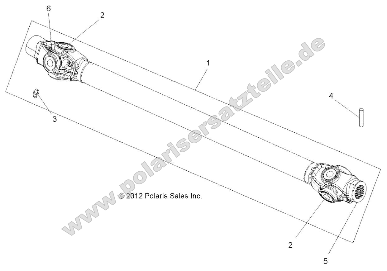 Drive Train, Prop Shaft, Front Drive Train, Prop Shaft, Front