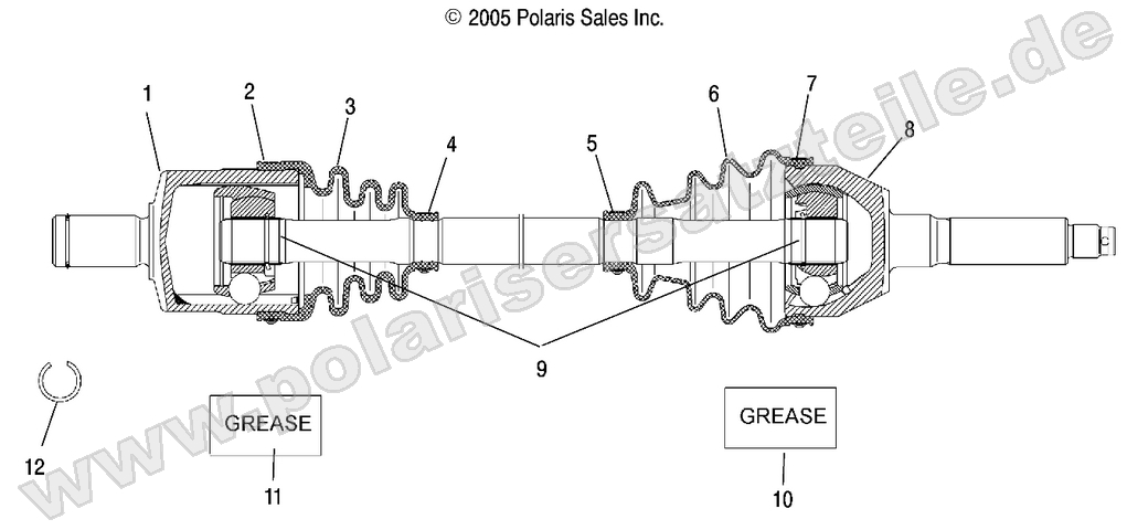 DRIVE SHAFT, FRONT DRIVE SHAFT, FRONT
