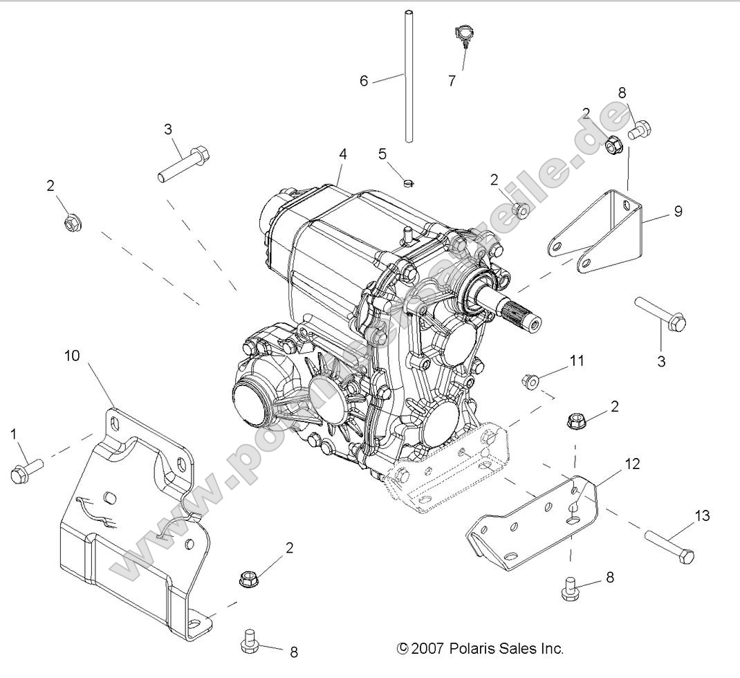 Drive Train, Main Gearcase Mounting
