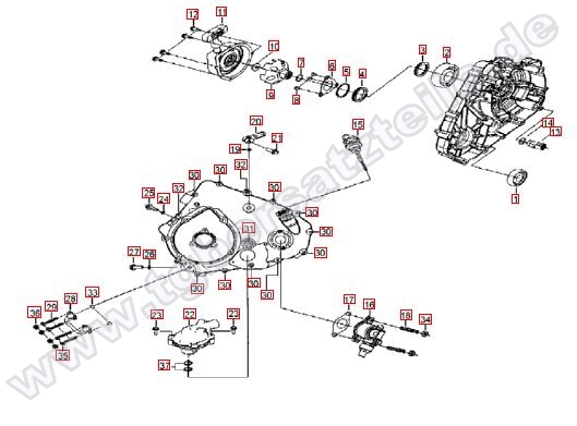 Gehäusedeckel links