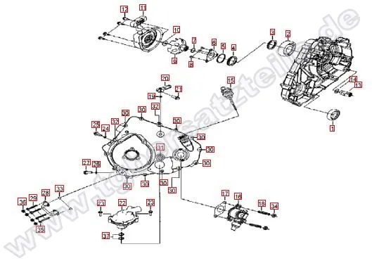 Gehäusedeckel links Gehäusedeckel links