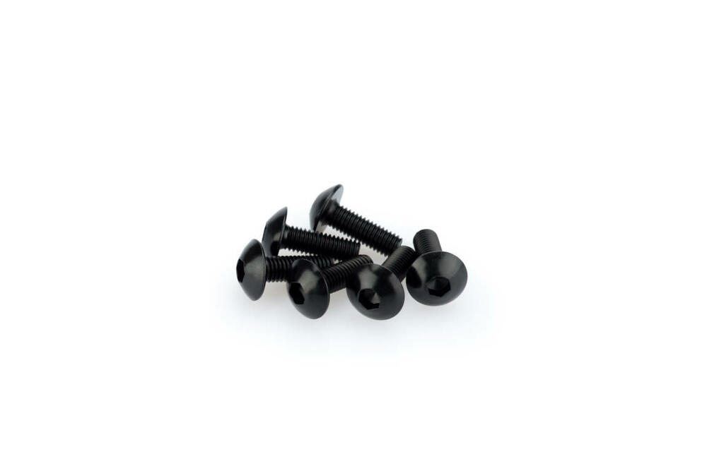 PUIG SCHRAUBEN-KIT (KUPPELFÖRMIG) M5X15MM. SCHWARZ - 0543N