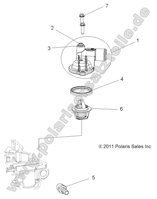 Engine, Thermostat and Cover Engine, Thermostat and Cover