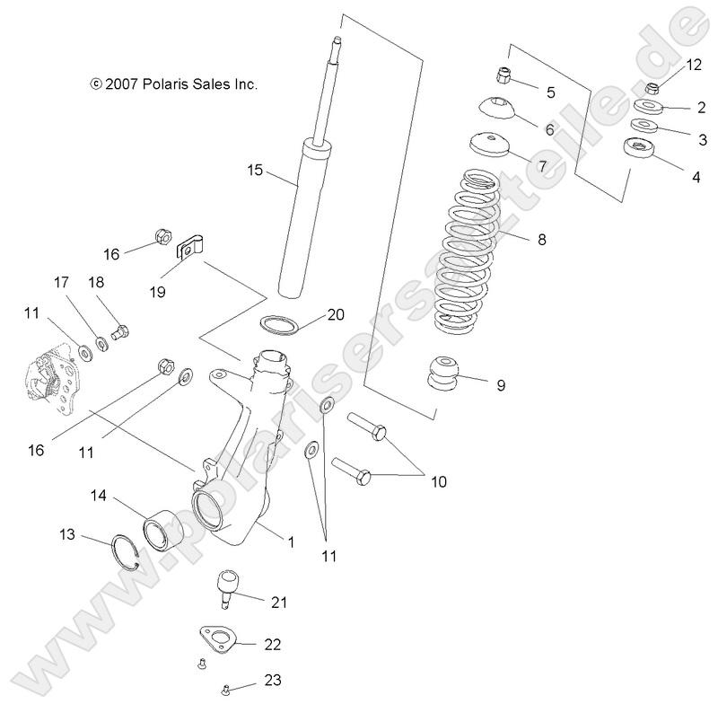 SUSPENSION, FRONT STRUT SUSPENSION, FRONT STRUT