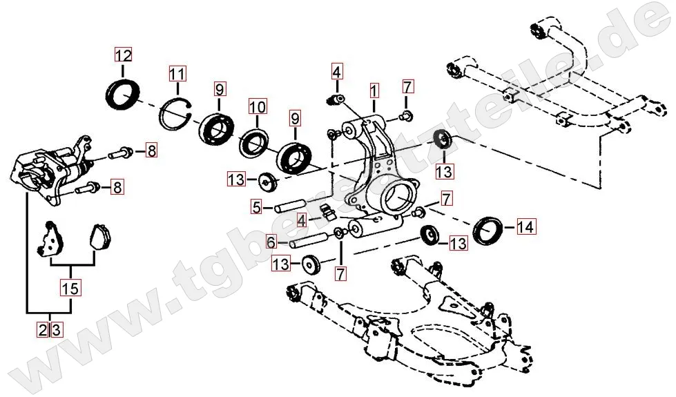 Hinterradachse Hinterradachse
