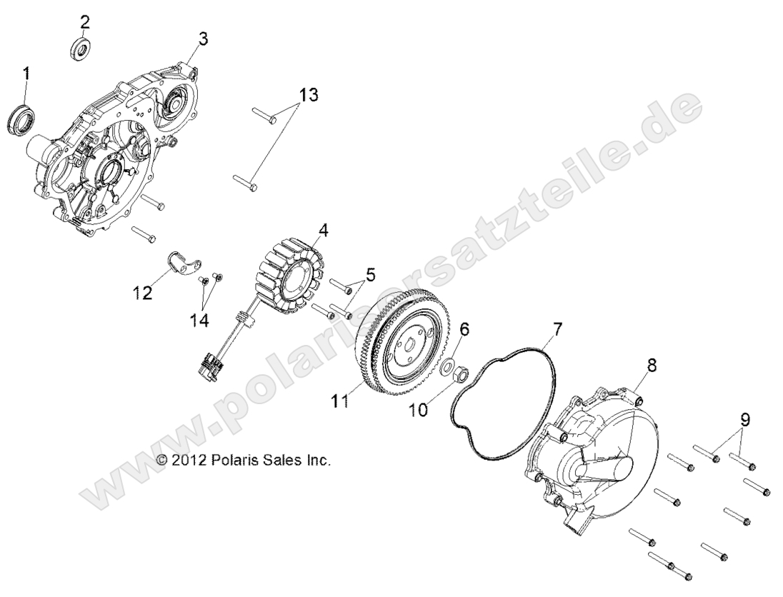 Engine, Stator and Flywheel