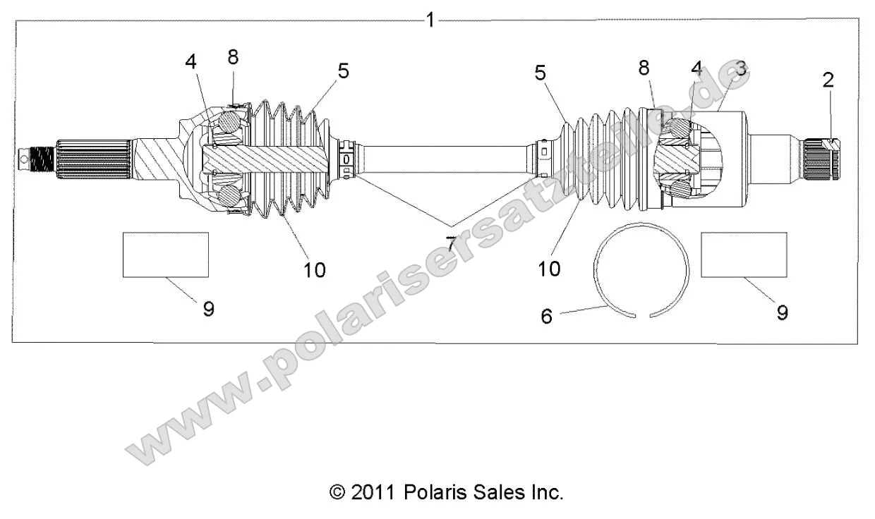 Drive Train, Rear Half Shaft Drive Train, Rear Half Shaft