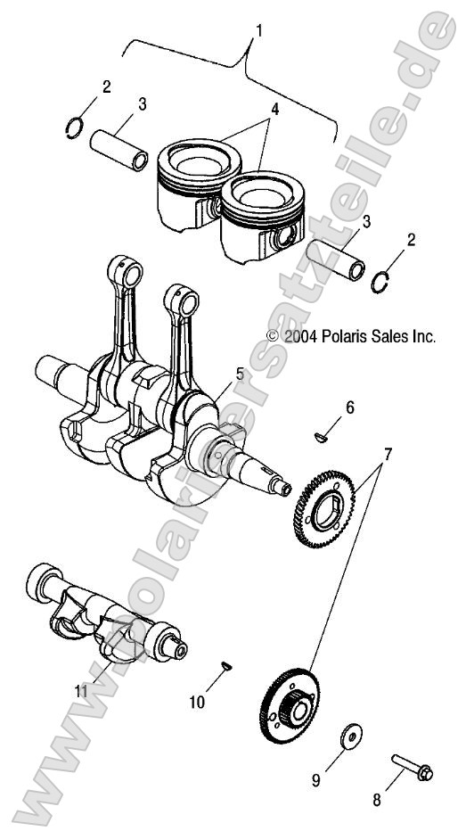 Crankshaft and Piston