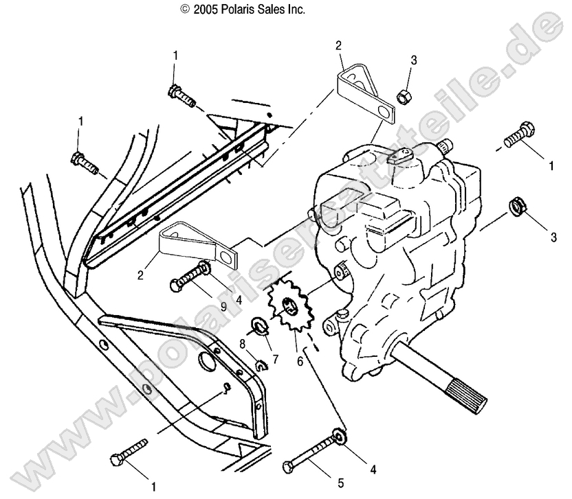 GEARCASE MOUNTING GEARCASE MOUNTING
