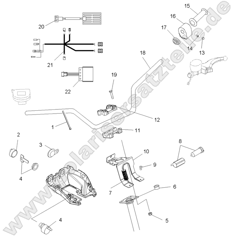 HANDLEBAR and CONTROLS HANDLEBAR and CONTROLS