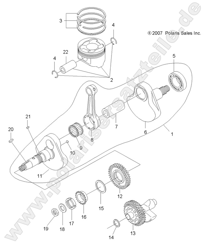 ENGINE, CRANKSHAFT and PISTON ENGINE, CRANKSHAFT and PISTON