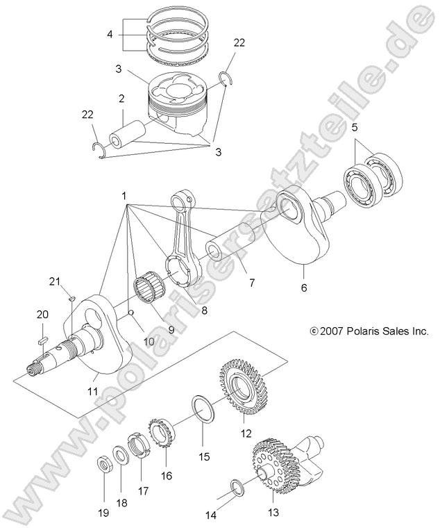 ENGINE, CRANKSHAFT and PISTON ENGINE, CRANKSHAFT and PISTON