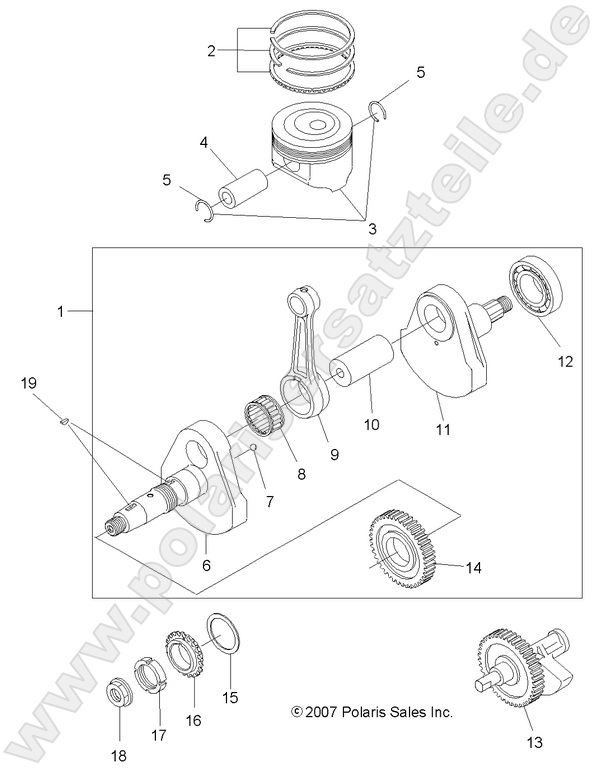 ENGINE, CRANKSHAFT and PISTON ENGINE, CRANKSHAFT and PISTON