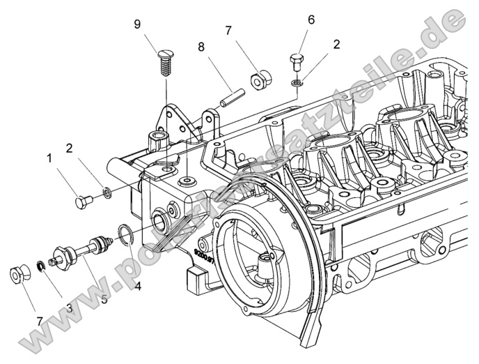 Engine, Accelerator Control (without Lever) Engine, Accelerator Control (without Lever)