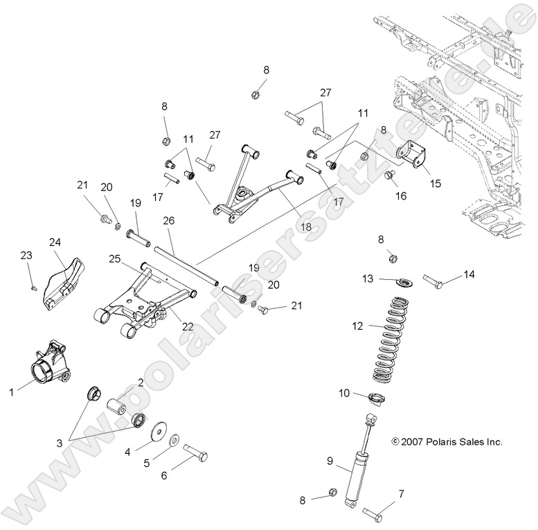 SUSPENSION, REAR SUSPENSION, REAR
