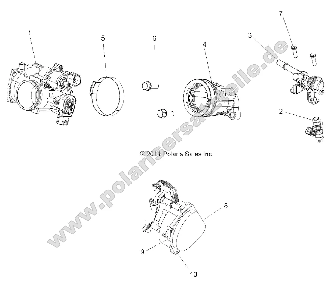 Engine, Throttle Body and Fuel Rail Engine, Throttle Body and Fuel Rail