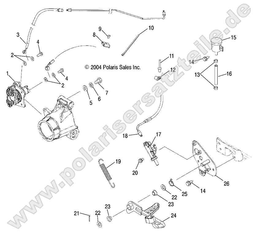 MASTER CYLINDER, REAR and FOOT PEDAL MASTER CYLINDER, REAR and FOOT PEDAL
