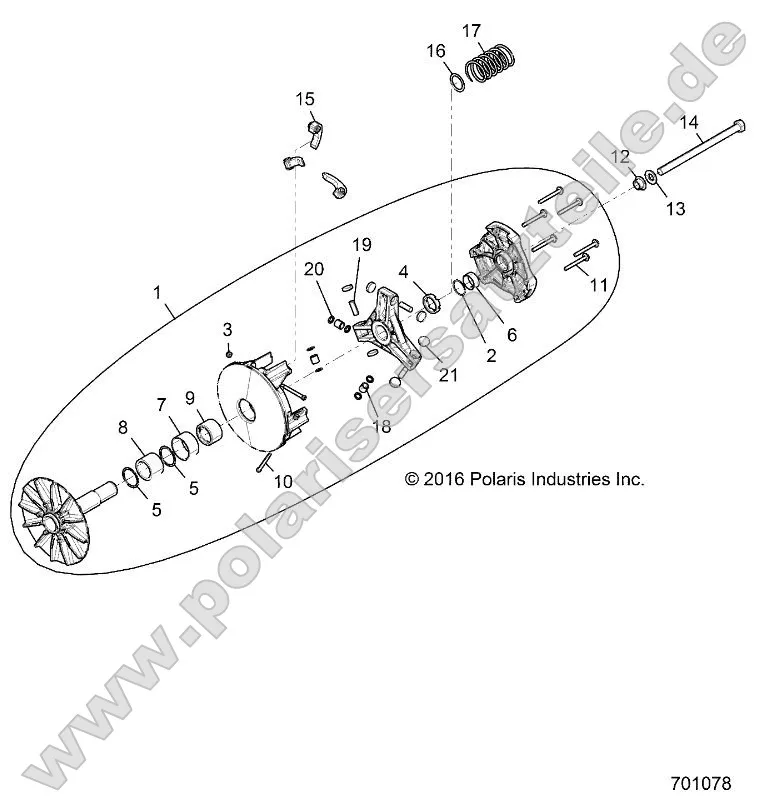 Drive Train, Primary Clutch