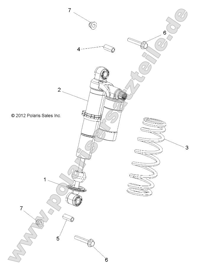 Suspension, Shock, Front, Mounting
