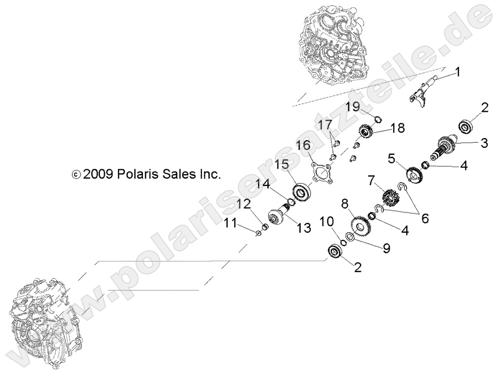 DRIVE TRAIN, MAIN GEARCASE INTERNALS DRIVE TRAIN, MAIN GEARCASE INTERNALS