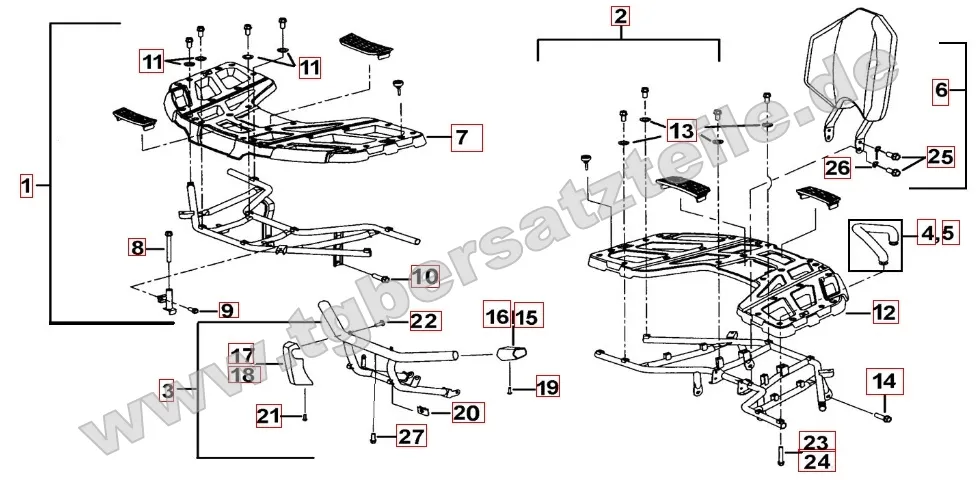 Gepäckträger Plastik Gepäckträger Plastik