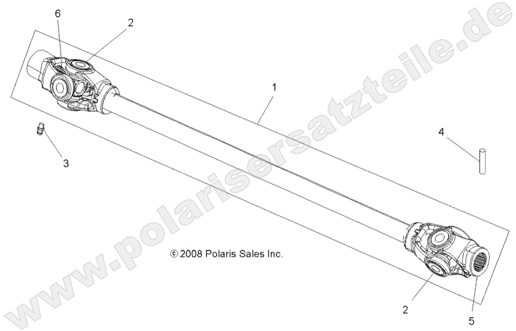 DRIVE TRAIN, PROP SHAFT, FRONT