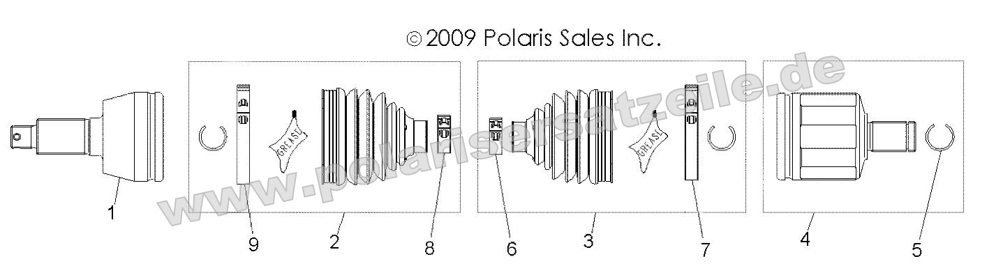 Drive Train, Front Half Shaft
