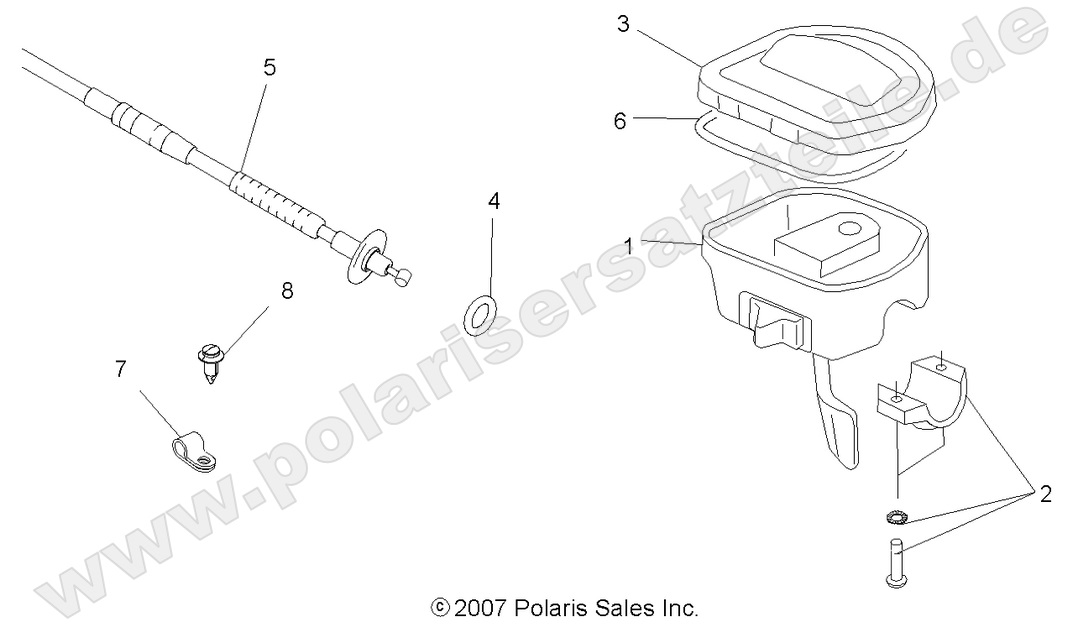 STEERING, CONTROLS and THROTTLE ASM. and CABLE STEERING, CONTROLS and THROTTLE ASM. and CABLE