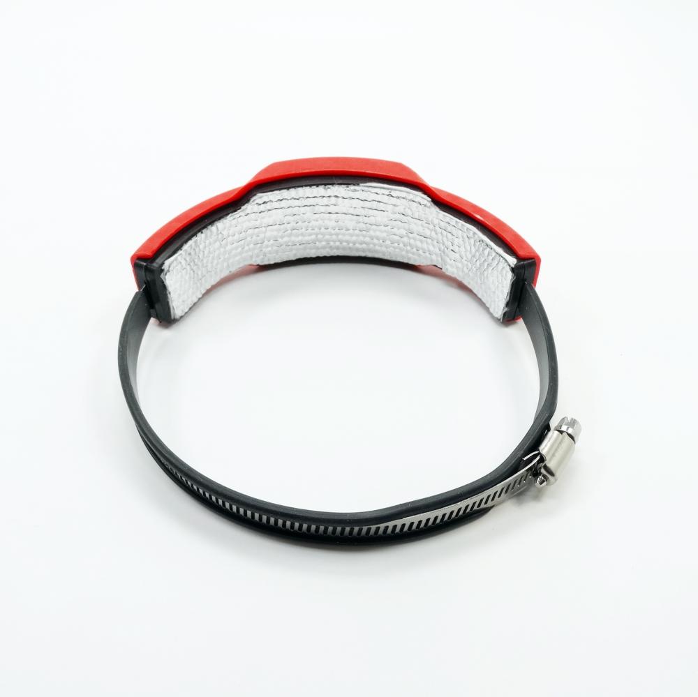 Racing Endschalldämpfer Protektor Universal Rund rot