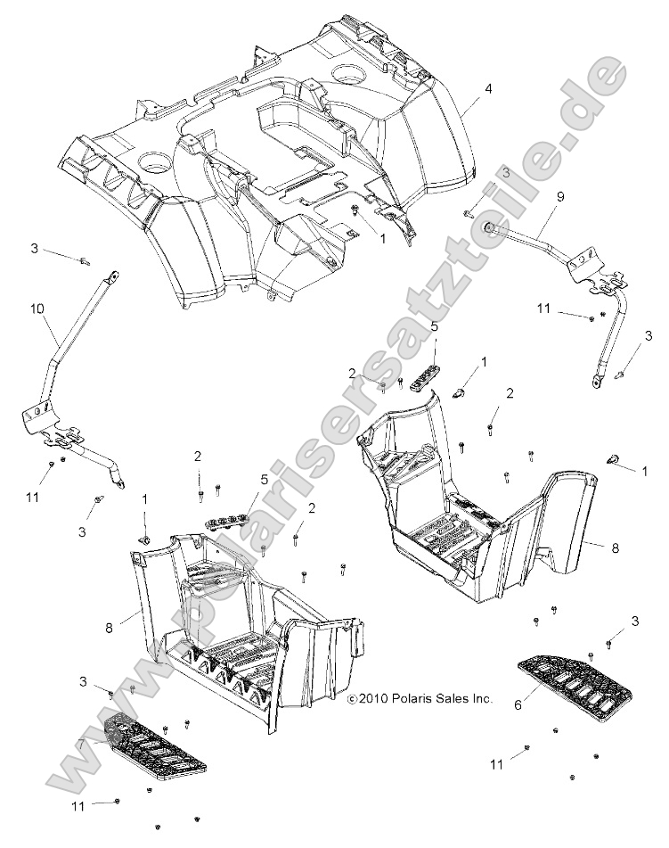Body, Rear Cab and Footwell