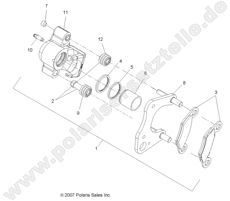 BRAKES, FRONT CALIPER