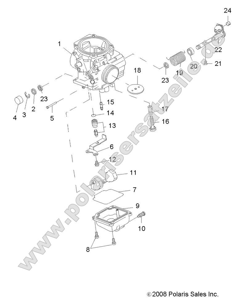 Engine, Carburetor, Lower Engine, Carburetor, Lower