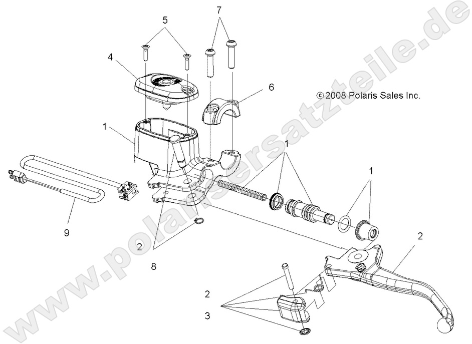 BRAKES, FRONT BRAKE LEVER and MASTER CYLINDER