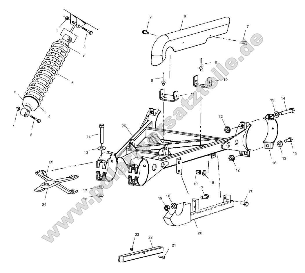 Swing Arm Weldment (Rear) Swing Arm Weldment (Rear)