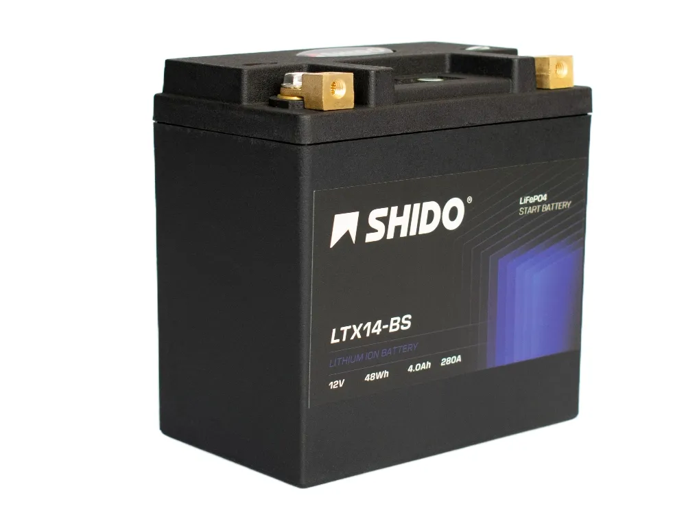 Shido LTX14-BS Lithium Ionen Batterie 12V LiFePO4 (YTX14-BS YTX14H-BS)