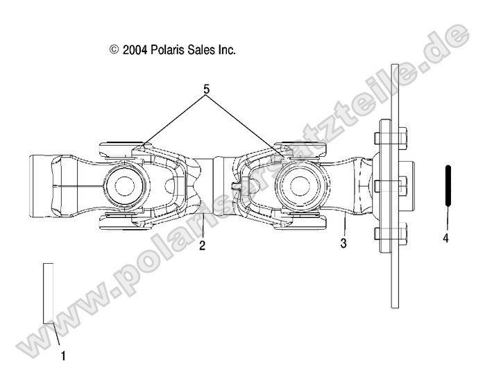 REAR PROP SHAFT 2X4 4X4 REAR PROP SHAFT 2X4 4X4