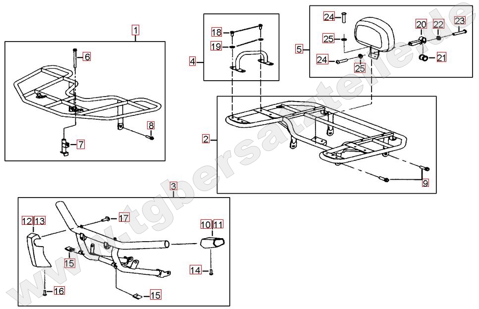 Gepäckträger vo. und hi.