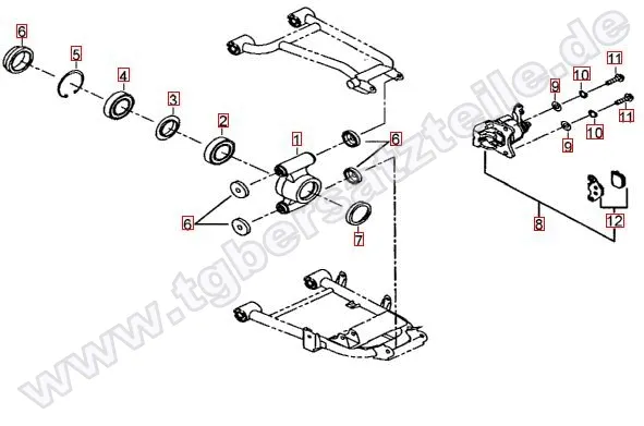 Hinterradachse Hinterradachse