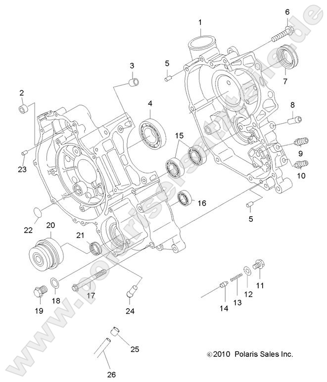 ENGINE, CRANKCASE