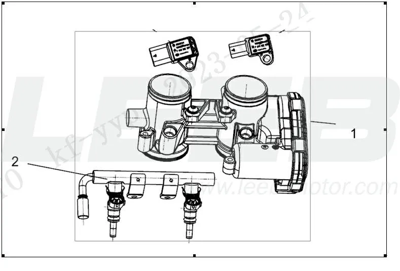 Drosselklappe / Einspritzdüse Drosselklappe / Einspritzdüse