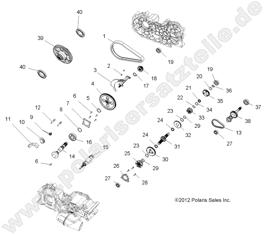 DRIVE TRAIN, MAIN GEARCASE INTERNAL