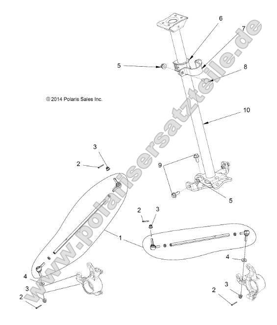 Steering, Steering Post Asm. Steering, Steering Post Asm.