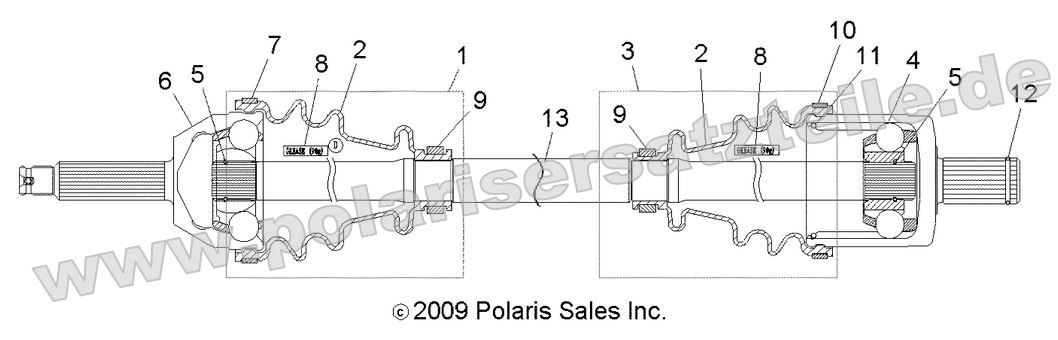 Drive Train, Front Drive Shaft