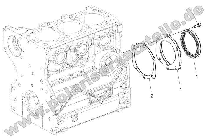 Engine, Crankshaft Oil Seal Flange Engine, Crankshaft Oil Seal Flange