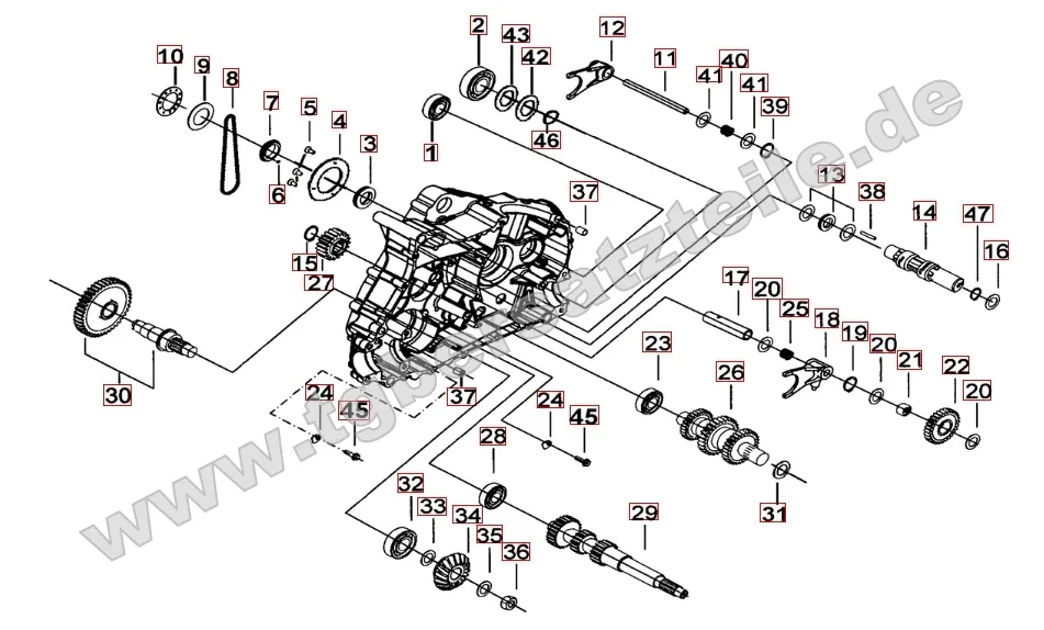 Motorgehäuse links (2)