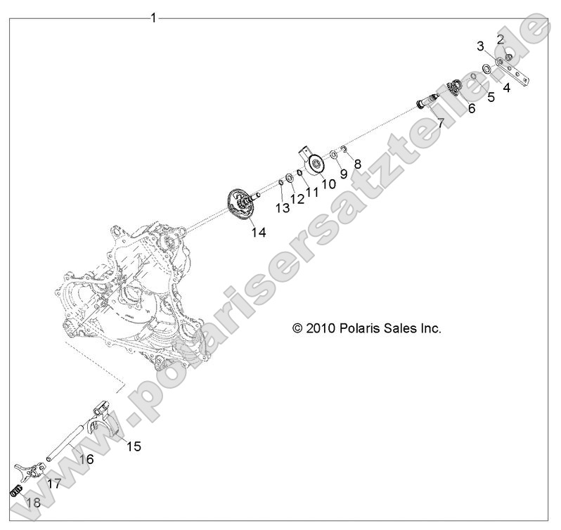 Drive Train, Main Gearcase Shift Forks