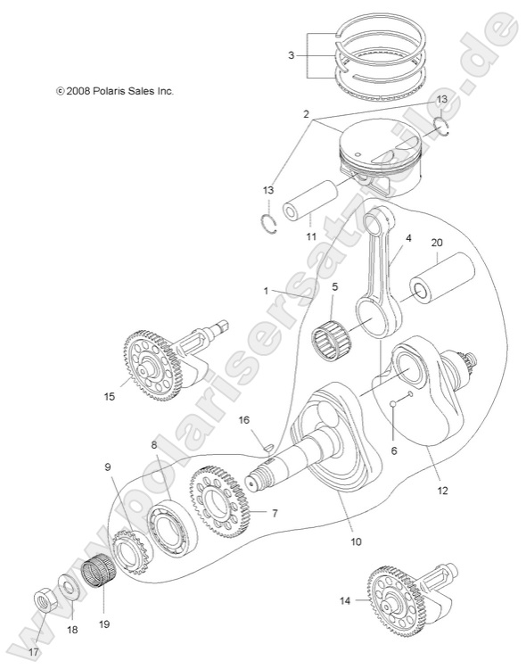 ENGINE, CRANKSHAFT and PISTON ENGINE, CRANKSHAFT and PISTON