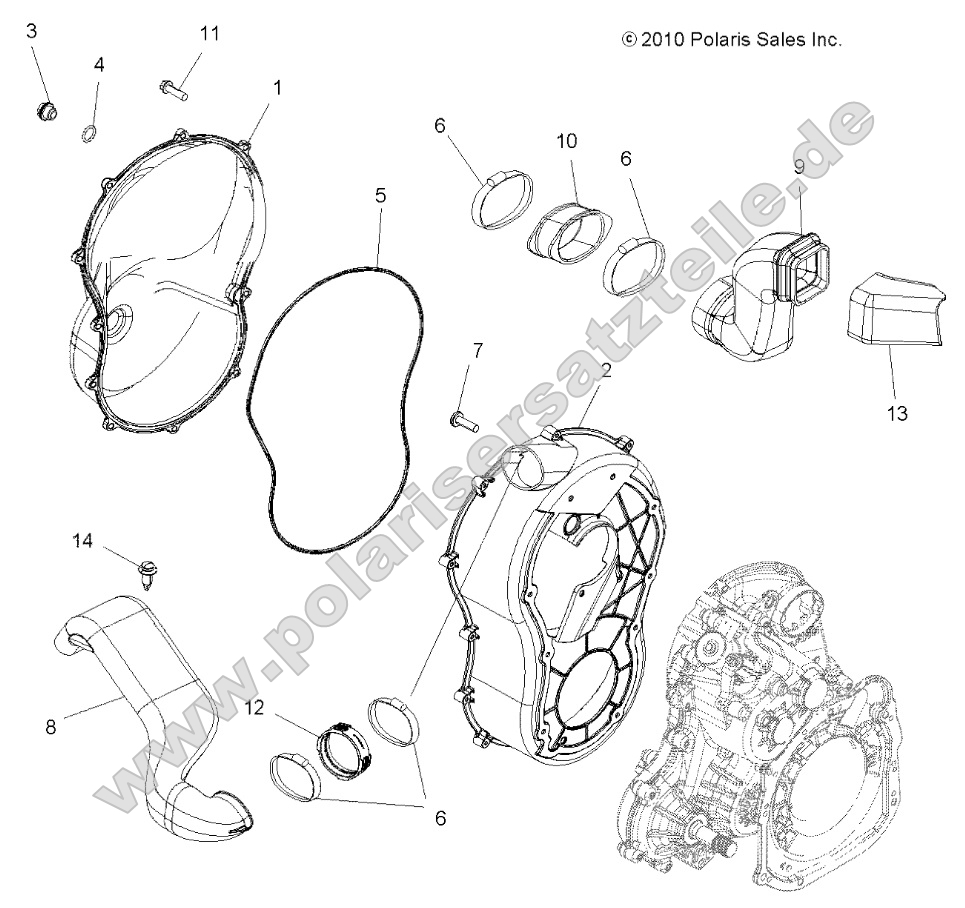 Body, Clutch Cover Body, Clutch Cover