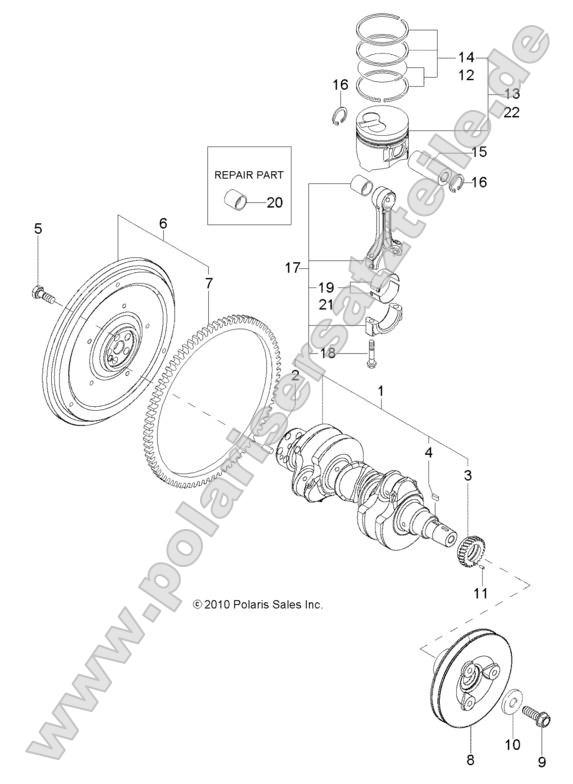 Engine, Crankshaft and Piston