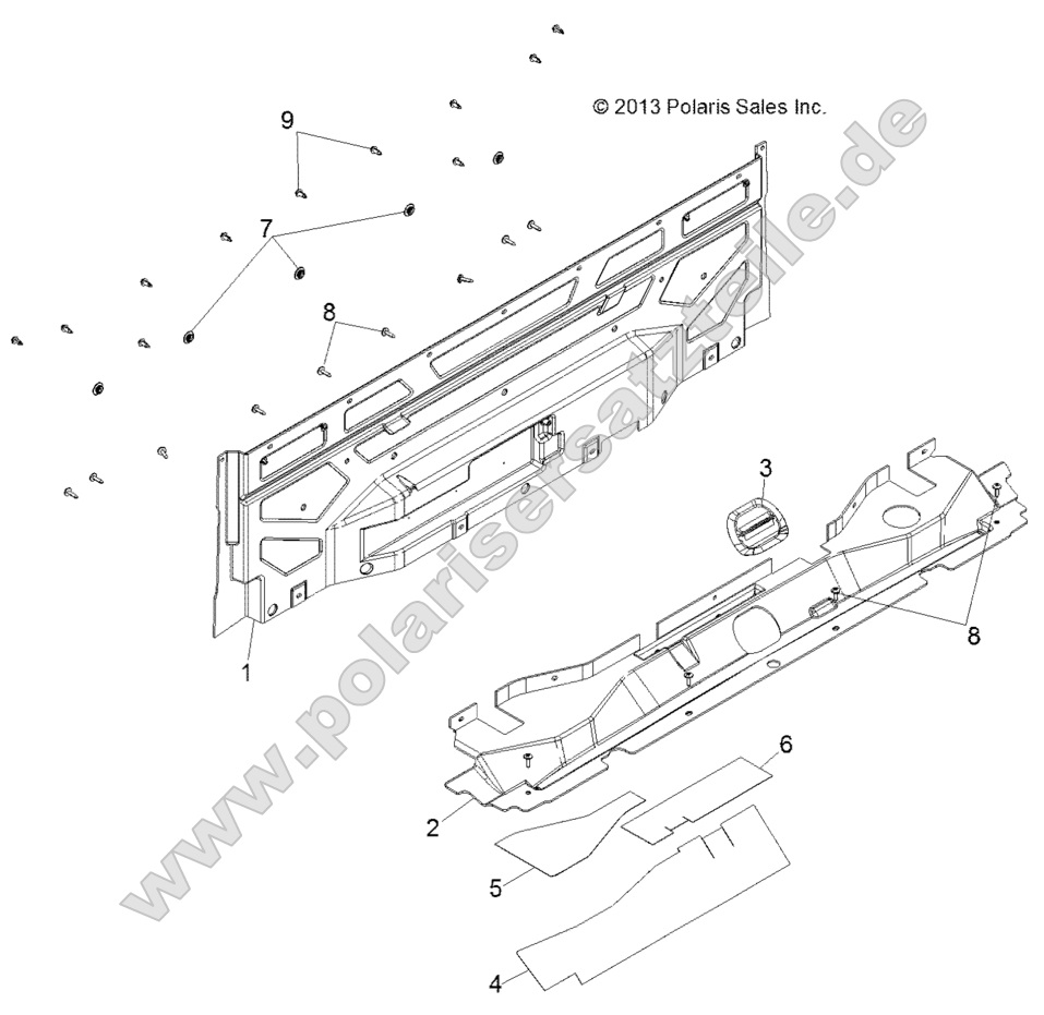 Body, Closeoff, Rear Body, Closeoff, Rear